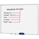 2100x1200mm - Penrite Porcelain Magnetic Aluminium Frame Whiteboard